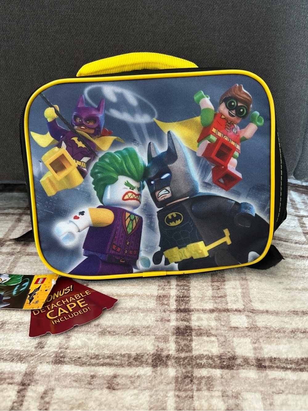 Lego The Batman Movie Lunch Bag with Detachable Cape New